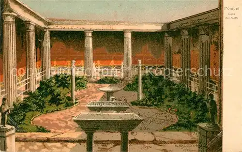 Pompei Casa dei Vetti Litho  Pompei