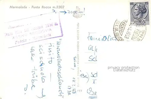 Marmolada Punta Rocca  Marmolada