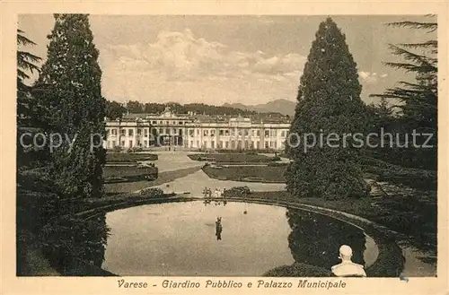 Varese Giardino Pubblico Palazzo Municipale Varese