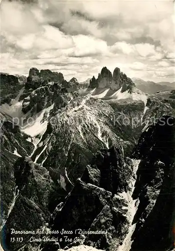 Drei_Zinnen Cima Undici Panorama dal Sasso Secco  Drei Zinnen