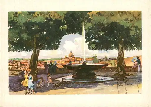 Roma_Rom Panorama dall Accademia di Francia Aldo Raimondi  Roma_Rom