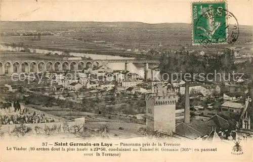 Saint Germain en Laye Panorama pris de la Terrasse Saint Germain en Laye