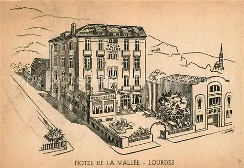 Lourdes_Hautes_Pyrenees Hotel de la Vallee Illustration Lourdes_Hautes_Pyrenees