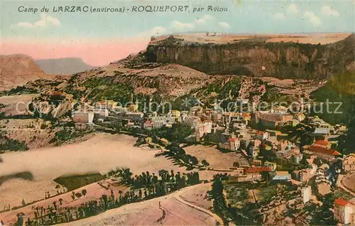 Roquefort sur Soulzon Camp du Larzac vue aerienne Roquefort sur Soulzon