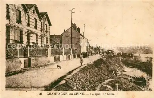 Champagne sur Seine Quai de Seine Champagne sur Seine