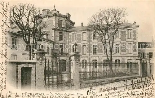 Chartres_Eure_et_Loir Le College de Jeunes Filles Chartres_Eure_et_Loir