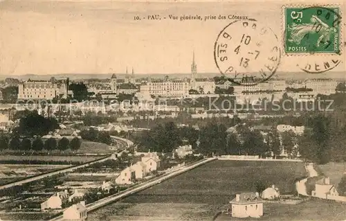 Pau Vue generale prise des Coteaux Pau