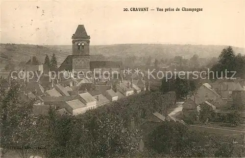 Cravant_Yonne Vue prise de Champagne Cravant Yonne