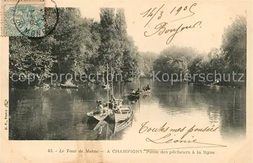 Champigny_Marne Poste des pecheurs a la ligne Champigny Marne