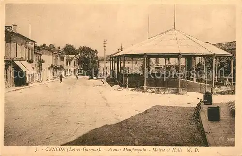 Cancon Avenue Monflanquin Mairie et Halle Cancon