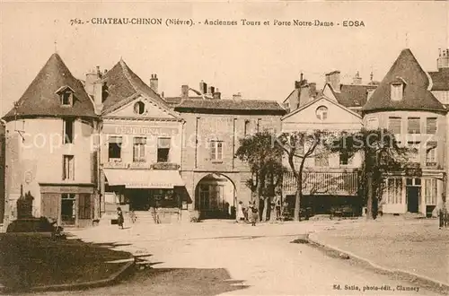 Chateau Chinon_Ville Anciennes Tours et Porte Notre Dame Chateau Chinon_Ville