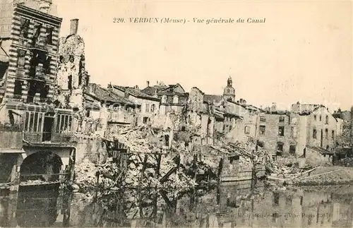 Verdun_Meuse Vue generale du Canal Ruines Grande Guerre Truemmer 1. Weltkrieg Verdun Meuse