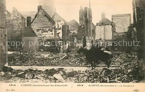 Albert_Somme bombarde par les Allemands Ruines Grande Guerre Truemmer 1. Weltkrieg Albert Somme
