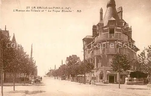 La_Baule les Pins Avenue des Tilleuls et La Toque Blanche La_Baule les Pins