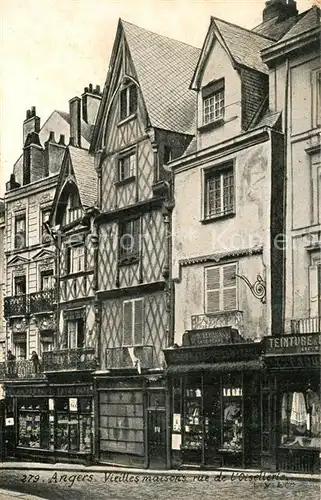Angers Vieilles maisons rue de Voisellerie Angers