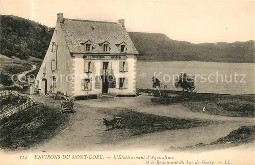 Mont Dore_Puy_de_Dome Etablissement dAquiculture et le Restaurant du Lac de Guery Mont Dore_Puy_de_Dome