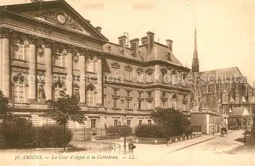 Amiens La Cour dAppel et la Cathedrale Amiens