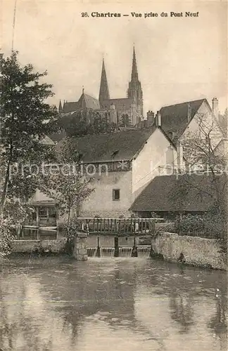 Chartres_Eure_et_Loir Vue prise du Pont Neuf Chartres_Eure_et_Loir