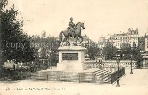 Paris La Statue de Henri IV Paris