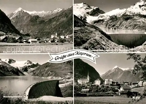Kaprun mit Kitzsteinhorn Drossensperre Moosersperre Kirche Kaprun