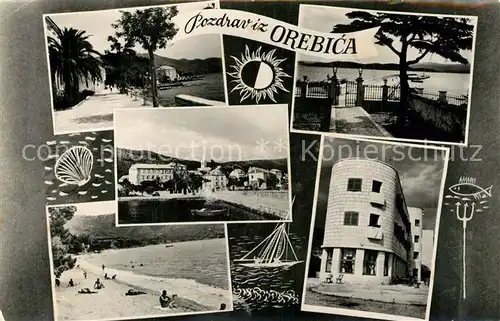 Orebic Teilansichten Strand Orebic