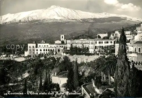Taormina_Sizilien Etna visto dall Hotel Paradiso Taormina Sizilien