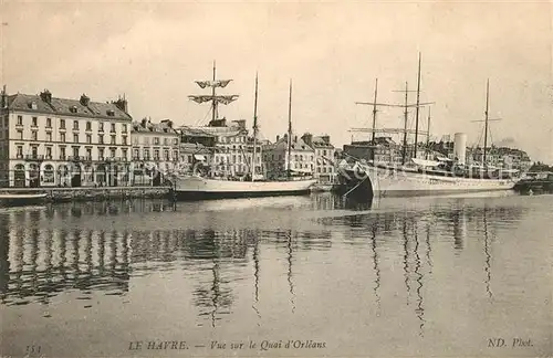 Le_Havre Vue sur le Quai d Orleans Bateaux Le_Havre