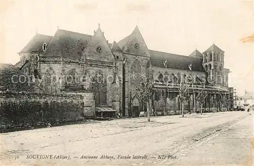 Souvigny Ancienne Abbaye facade laterale Souvigny