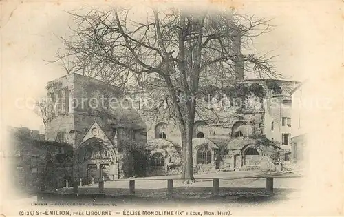 Saint Emilion Eglise Monolitze IXe siecle monument historique Saint Emilion