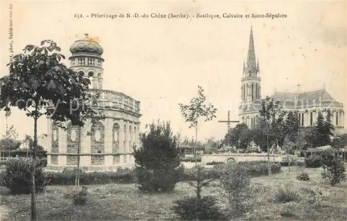 Vion_Sarthe Pelerinage de Notre Dame du Chene Basilique Calvaire et Saint Sepulcre Vion Sarthe