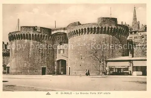 Saint Malo_Ille et Vilaine_Bretagne La Grande Porte XVe siecle Saint Malo_Ille et Vilaine