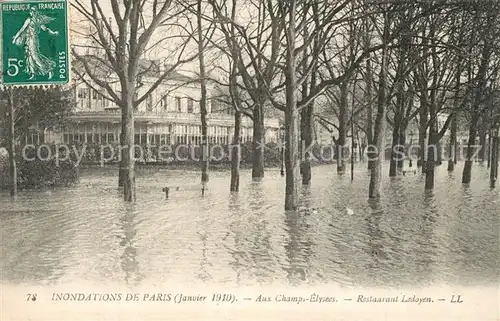 Paris Inondations Aux Champs Elysees Hochwasser Katastrophe Paris