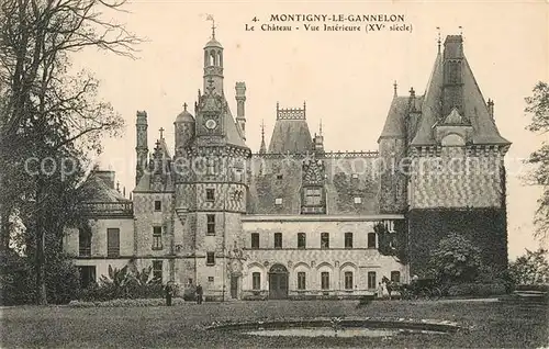 Montigny le Gannelon Chateau vue interieure XVe siecle Montigny le Gannelon