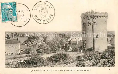 La_Pointe Bouchemaine La Loire prise de la Tour du Moulin La_Pointe Bouchemaine