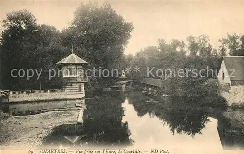 Chartres_Eure_et_Loir Vue prise sur l Eure la Courtille Chartres_Eure_et_Loir