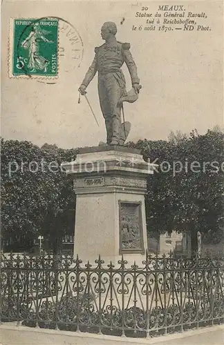 Meaux_Seine_et_Marne Statue du General Raoult Monument Meaux_Seine_et_Marne