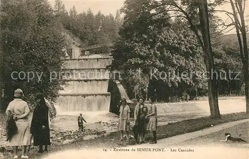 Semur en Auxois Les cascades pres Lac de Pont Semur en Auxois