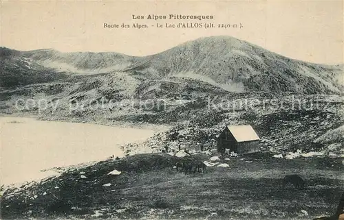 Lac_d_Allos Route des Alpes Chalet Collection Les Alpes Pittoresques Lac_d_Allos