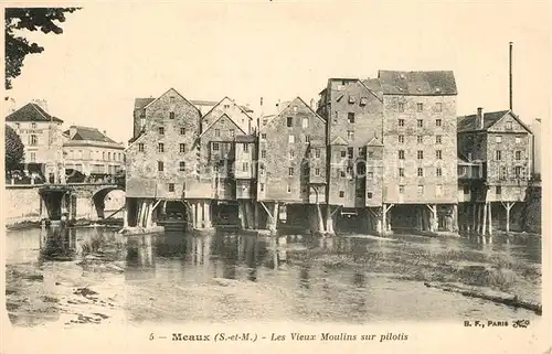Meaux_Seine_et_Marne Les vieux moulins sur pilotis Meaux_Seine_et_Marne