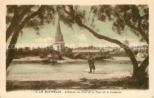 La_Rochelle_Charente Maritime Entree du Port et la Tour de la Lanterne La_Rochelle