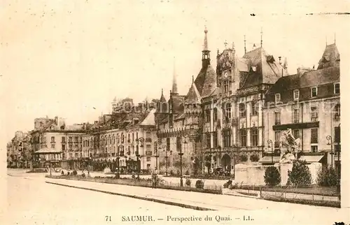 Saumur Perspective du Quai Saumur