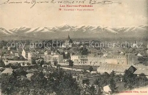 Tarbes Vue generales et les Pyrenees Tarbes