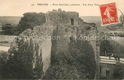 Provins Porte Saint Jean Ruines Provins
