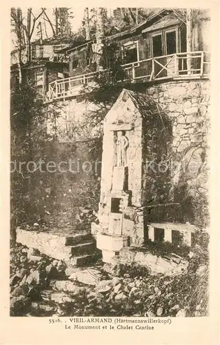 Vieil_Armand_Hartmannswillerkopf Monument et le Chalet Cantine Vieil_Armand
