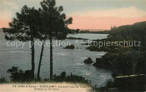 Toulon_Var Le soir sur la Cote d Azur Toulon_Var