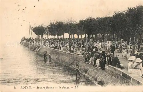 Royan_Charente Maritime Square Botton et la plage Royan Charente Maritime