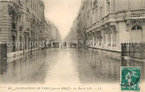 Paris Inondations Rue de Lille Hochwasser Katastrophe Paris