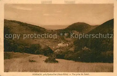 Rimbach pres Guebwiller Vue prise du Sudel Rimbach pres Guebwiller