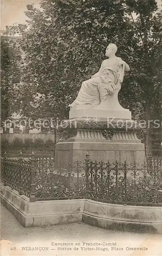 Besancon_Doubs Statue de Victor Hugo Place Granvelle Besancon Doubs