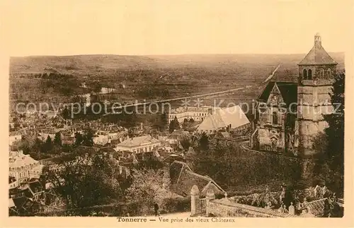 Tonnerre Vue prise des vieux Chateaux Tonnerre